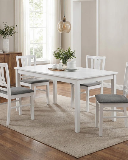 Giantex Wood Dining Chairs Set of 2/4 with Slat Back (2/4)