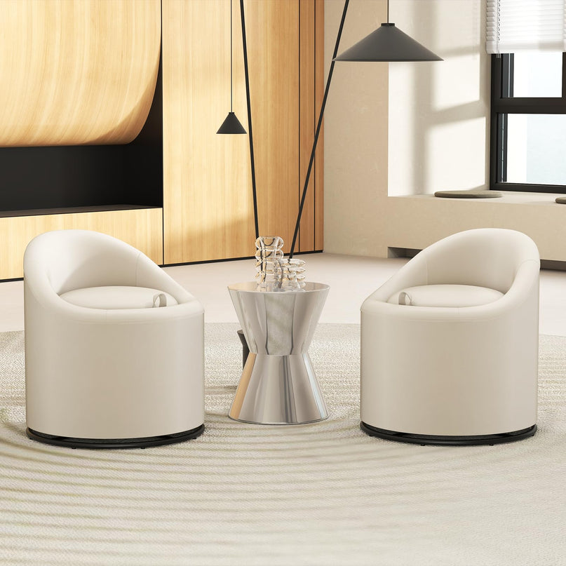 Giantex Swivel Accent Chair with Storage for Bedroom