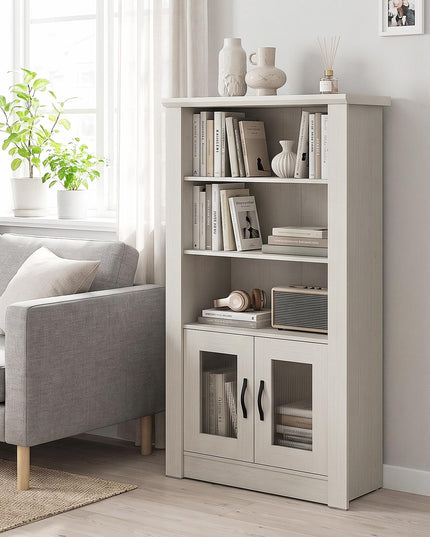 GIANTEX 48.5" Tall Modern Bookshelf with Cabinet