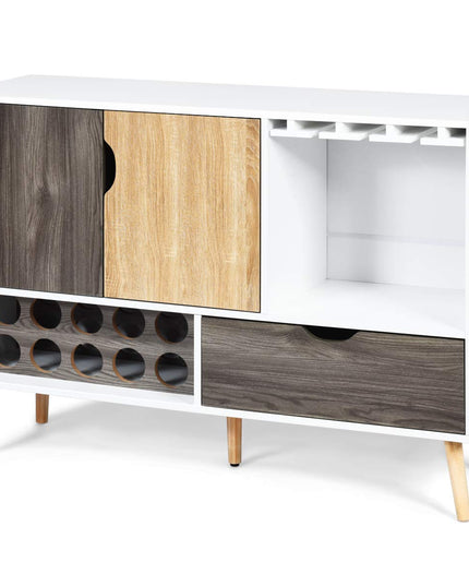 Buffet Sideboard, Storage Credenza, Wood Console Table