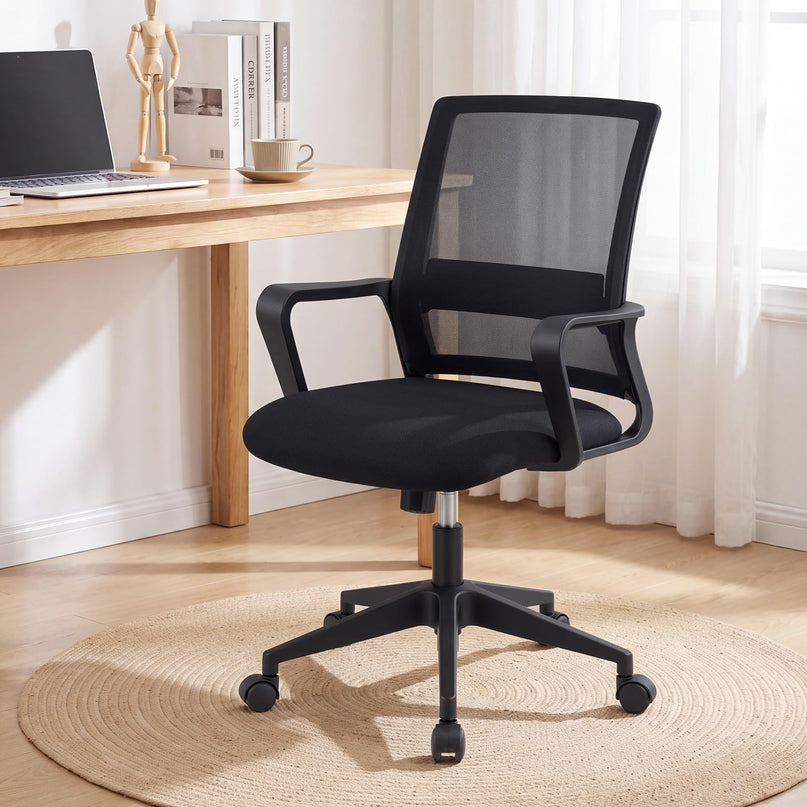 Mesh Office Chair, Mid Back Computer Desk Chair, Ergonomic Executive Chair