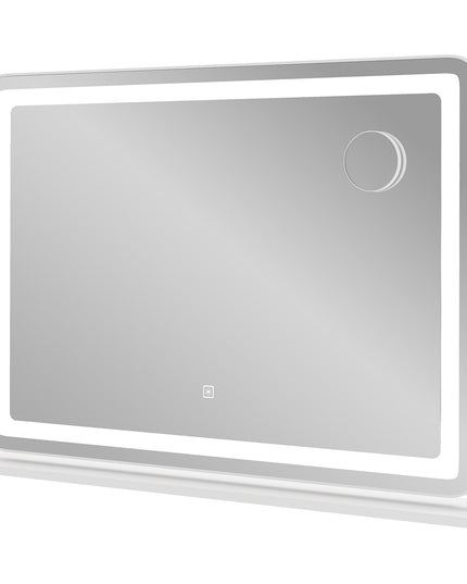 CHARMAID Vanity Mirror with Lights - 32'' x 22'' Large Lighted Vanity Makeup Mirror with 10X Magnify Mirror