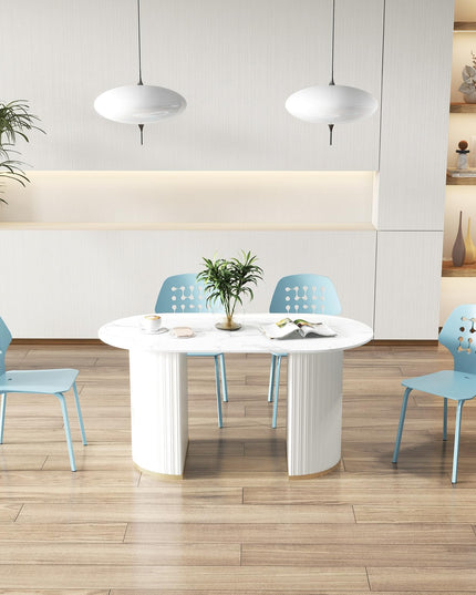 Giantex Metal Dining Chairs Set of 4