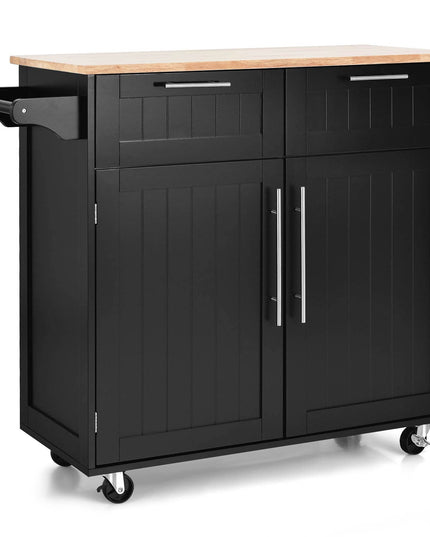 Giantex Kitchen Island Cart Rolling Storage Trolley Cart