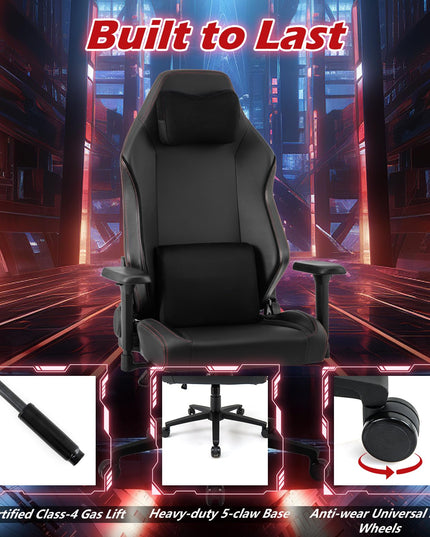 Giantex Gaming Chair Video Game Chair with Magnetic Headrest & Lumbar Support