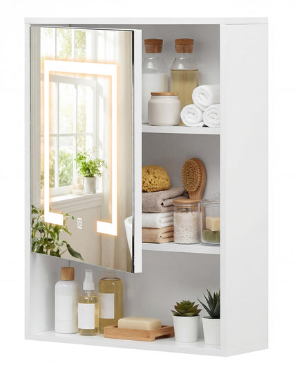 Giantex 24"x18" Medicine Cabinet with Mirror and Lights