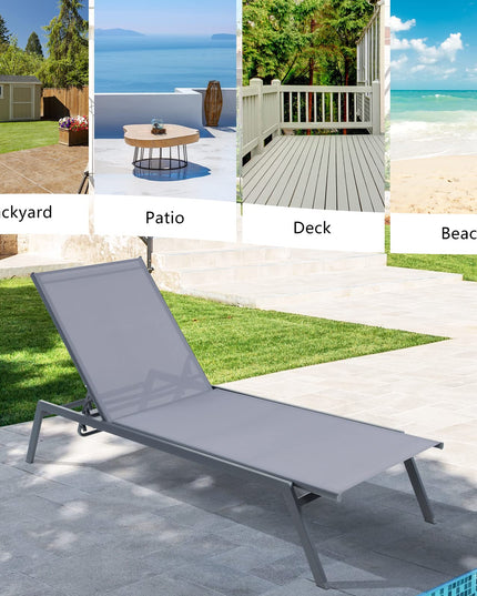 Giantex Patio Chaise Lounge Chair
