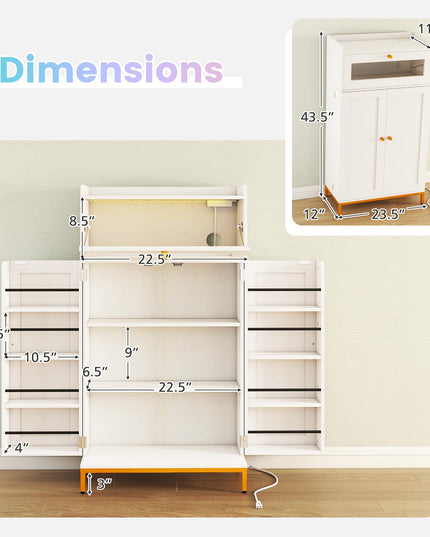 Giantex Sideboard Buffet Cabinet with LED Light