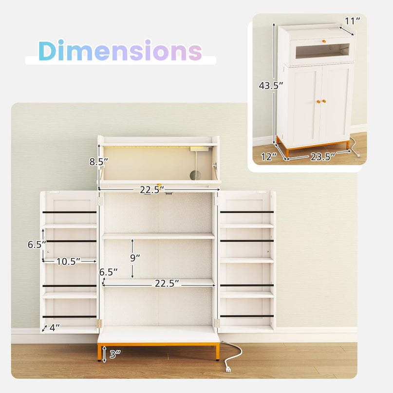 Giantex Sideboard Buffet Cabinet with LED Light