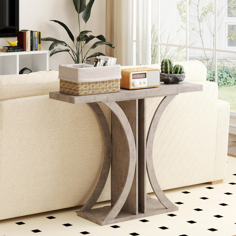 Console rectangulaire Giantex 40" avec cadre géométrique pour entrée de couloir