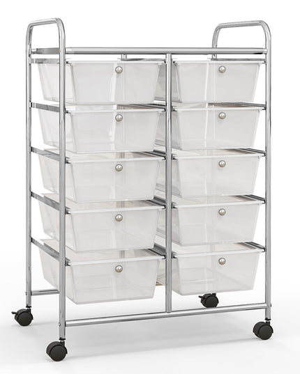 10 Drawers Rolling Cart, Classroom Organizers - Giantex