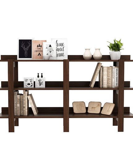 Giantex Console Table, Vintage 59inch Long Sofa Table with 3-Tier Open Shelf