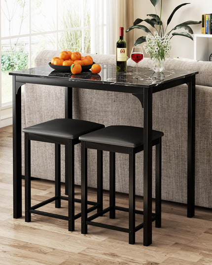 Giantex Dining Table Set for 2, Kitchen Table Set with Counter Height Dining Table