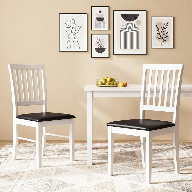 Giantex Modern Mid Century Dining Room Chairs with Hollowed Backrest