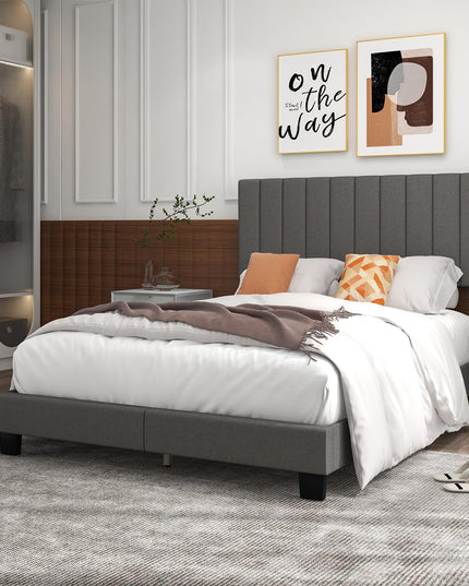 Giantex Queen Size Platform Bed Frame