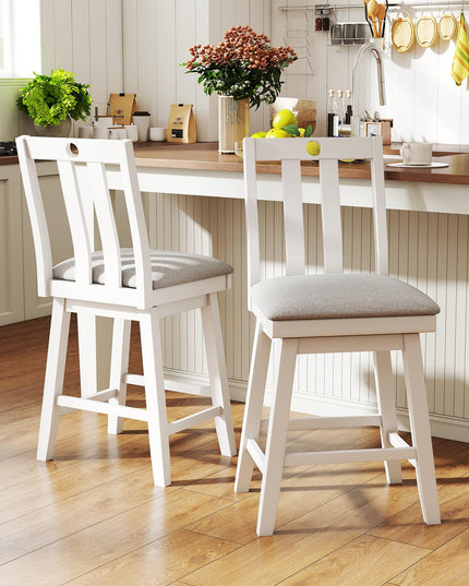 Giantex 25" Bar Stools Set with Padded Seat for Kitchen Island