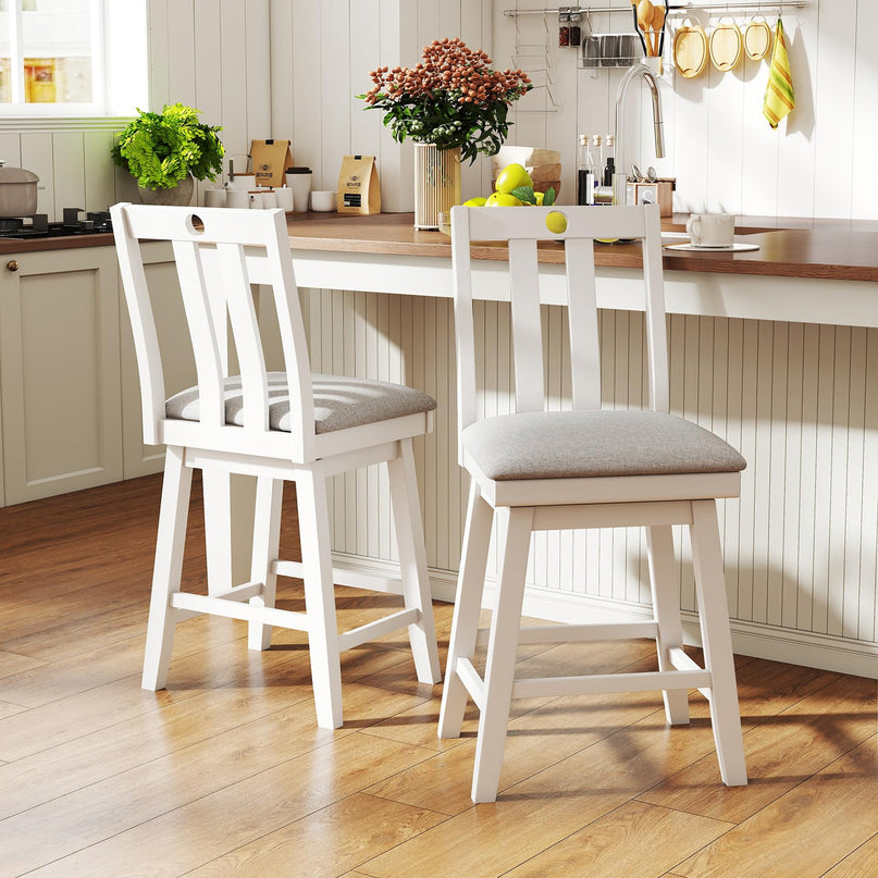Giantex 25" Bar Stools Set with Padded Seat for Kitchen Island