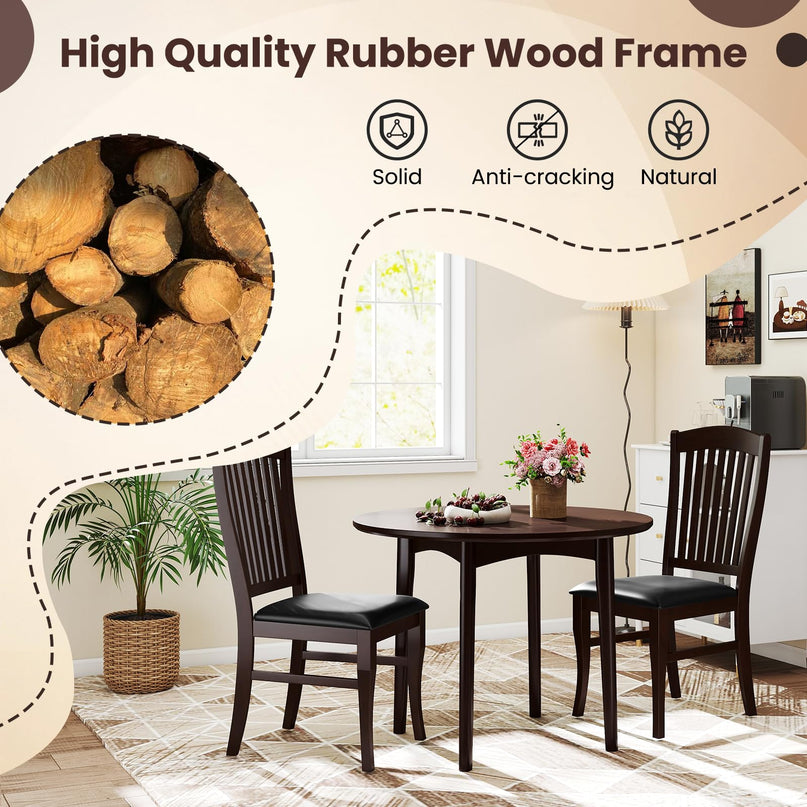 Giantex Wooden Dining Chairs Set for Restaurant