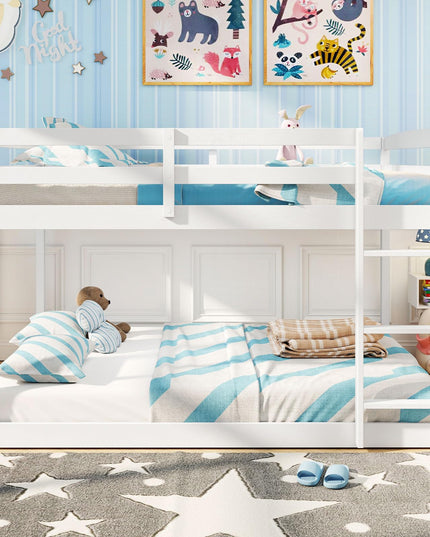 Giantex Full Over Full Bunk Bed with Slats Support for Kids