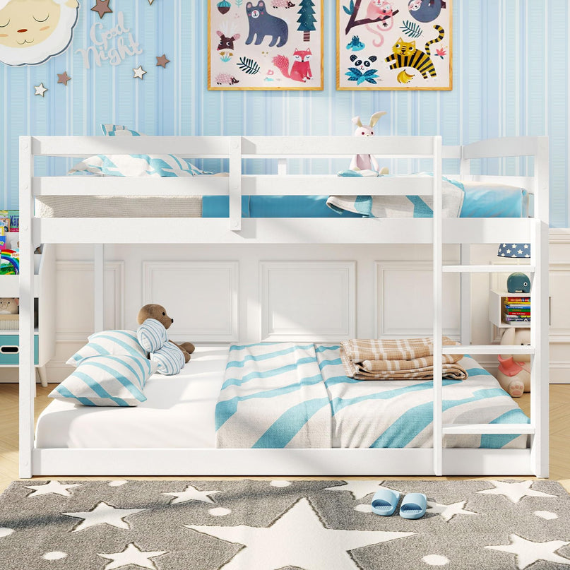 Giantex Full Over Full Bunk Bed with Slats Support for Kids