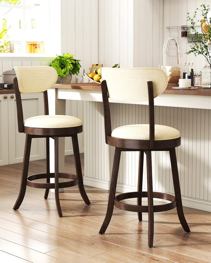 Giantex Swivel Bar Stools Set of 2/4 for Kitchen Island