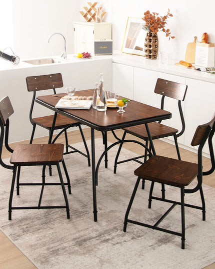 Giantex Rectangular Dining Table - Industrial Kitchen Table