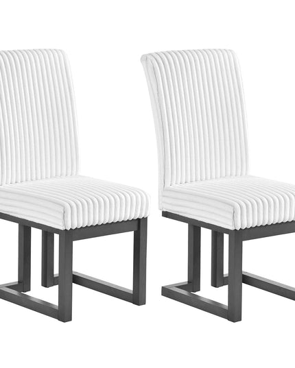 GIANTEX Upholstered Dining Chairs Set of 2/4 with High Back