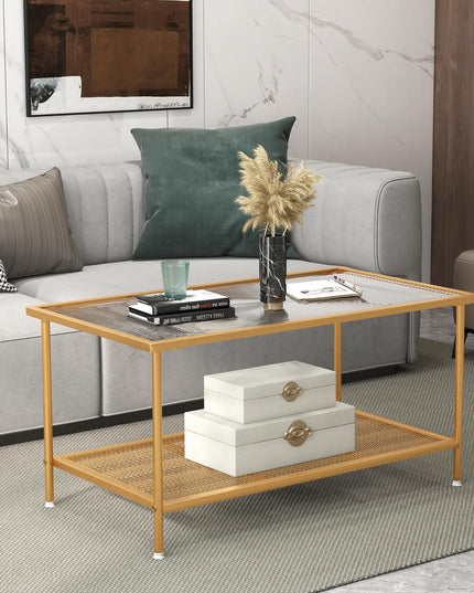 Giantex 2-Tier Modern Coffee Table