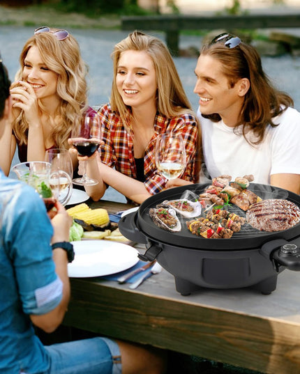 Giantex Electric Grill Outdoor, 1200W Electric BBQ Grills