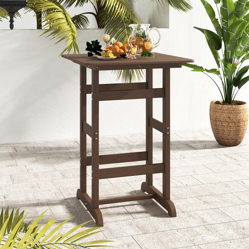 Giantex  42" Height HDPE Square Pub Table