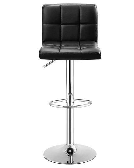 Giantex Bar Stool, Modern Swivel Adjustable Armless Barstools, Square Counter Height PU Leather Bar Stools