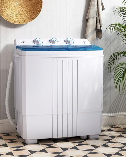 Giantex Washing Machine Twin Tub 12Lbs Washing and 8Lbs Spinning