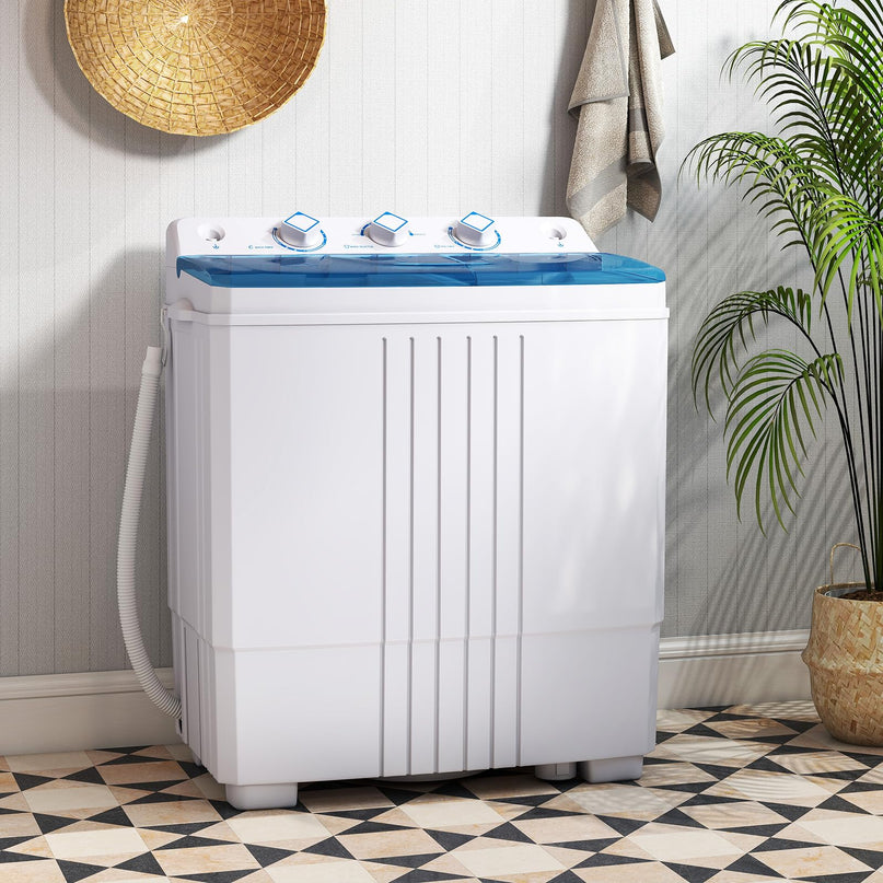 Giantex Washing Machine Twin Tub 12Lbs Washing and 8Lbs Spinning