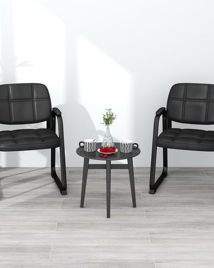 Giantex Waiting Room Chairs, Reception Guest Chair with Padded Armrests, Metal Frame & Sled Base