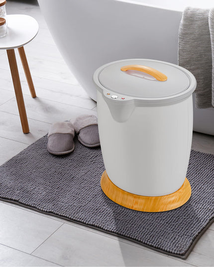 Giantex Towel Warmer Bucket 20L, Bathroom Towel Heater with Lid
