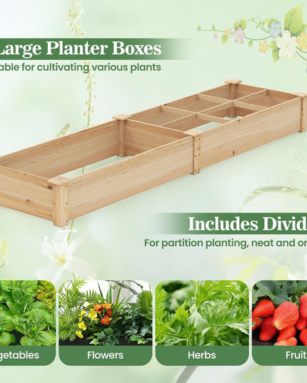 Giantex Wooden Raised Garden Bed