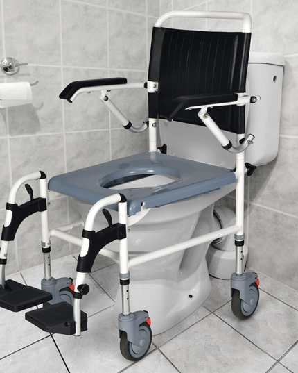 Giantex 4-in-1 Bedside Commode Shower Wheelchair