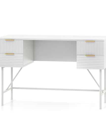Giantex Modern Desk with 4 Drawers