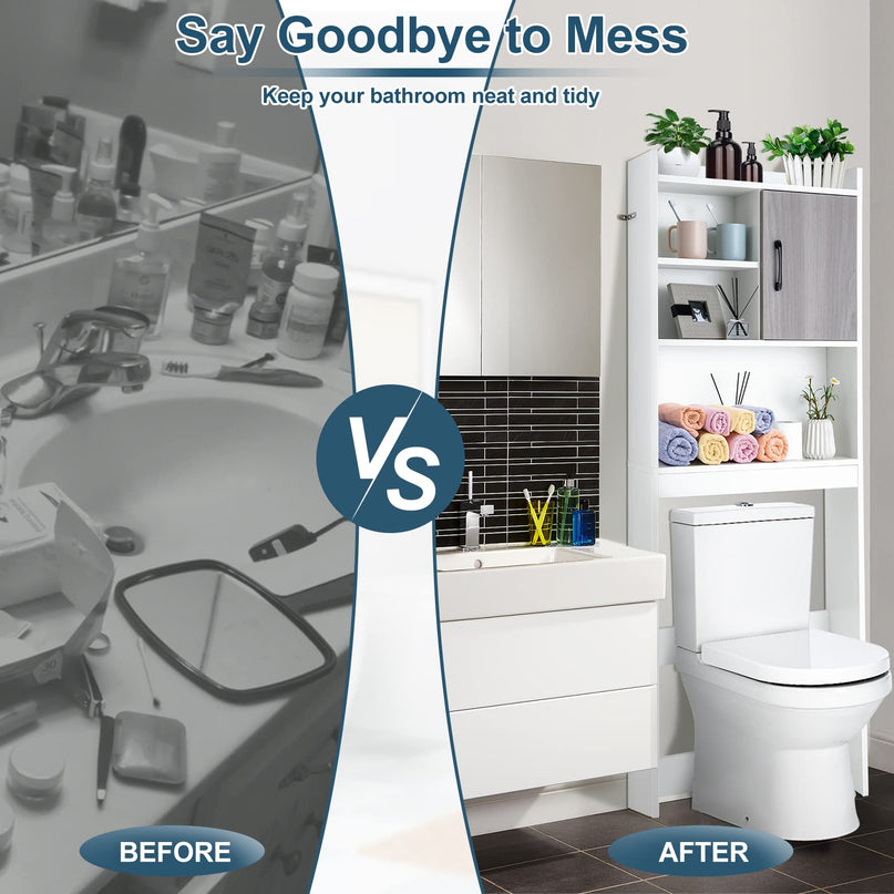 Giantex Over-The-Toilet Space-Saving Storage Cabinet