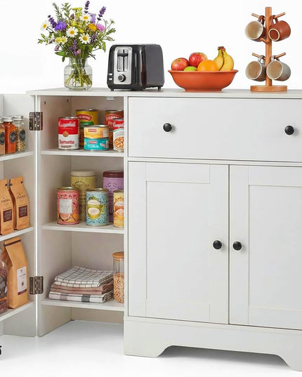 GIANTEX 41.5" Sideboard Buffet Cabinet with Storage