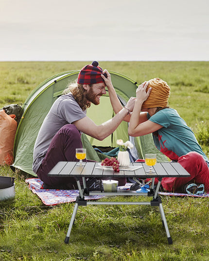 Giantex Folding Camping Table, Heavy-Duty Outdoor Folding Table w/Carry Bag