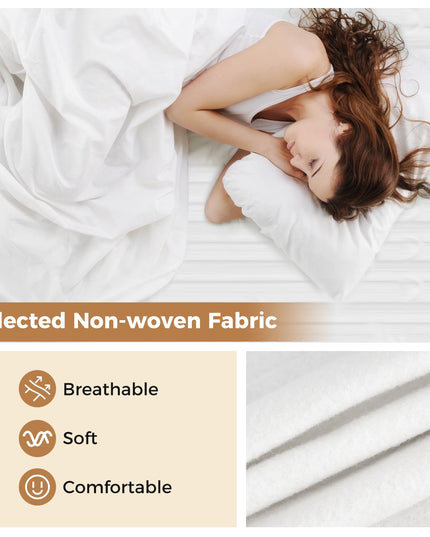 Giantex Heated Mattress Pad, Machine Washable Bed Warmer with Dual Controller