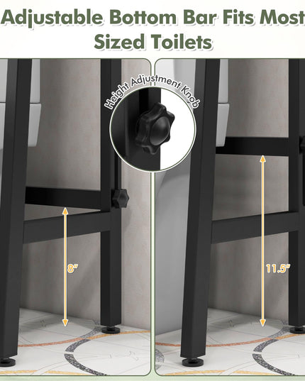 Giantex Over The Toilet Storage Shelf - 3-Tier Freestanding Above Toilet Rack