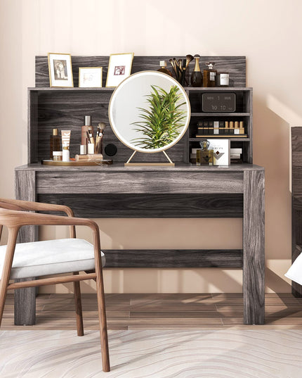 Giantex Computer Desk with Bookshelf