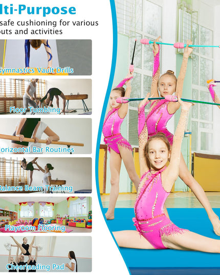 4" Thick Folding Gymnastics Mat - Giantex