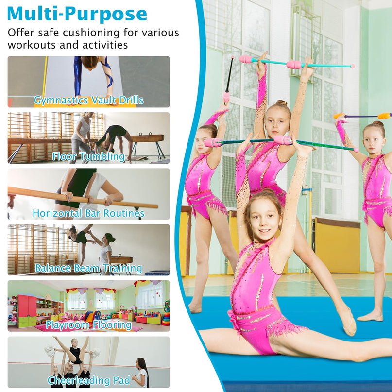 4" Thick Folding Gymnastics Mat - Giantex