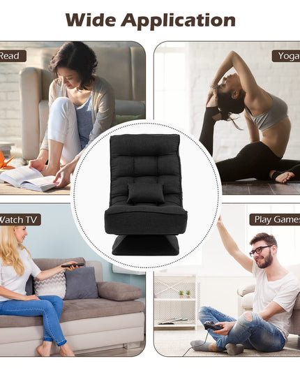 Giantex Adjustable Swivel Floor Chair - 5 Position Video Game Chair