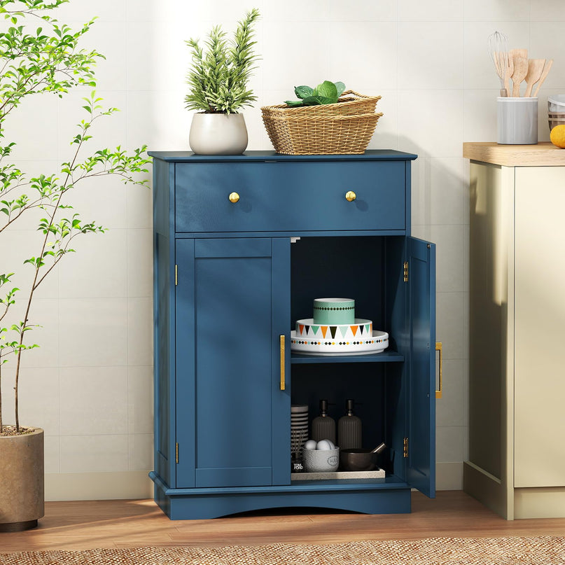 Giantex Bathroom Storage Cabinet with Drawers & Doors