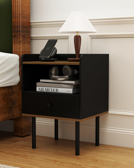 Giantex Wood Nightstands Set of 2 with Drawer