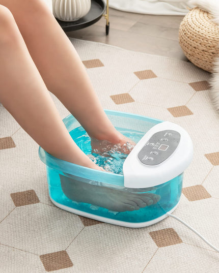 Giantex Foot Spa with Heat and Massage - Feet Bath Soak Tub w/Bubble, Vibration, Removable Pedicure Stone